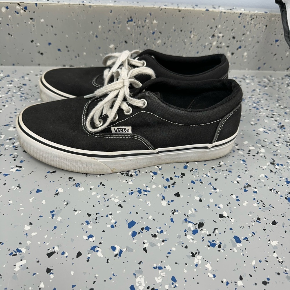 Vans womens 6.5 Black Canvas Sneakers